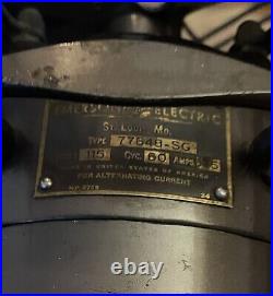 Antique Emerson Electric 4 Blade 3 Speed 16 Oscillating Fan 77648-SG NICE