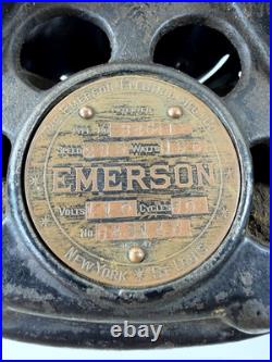 Antique Emerson Electric 52 Ceiling Fan Motor 34641 Oil Bath 1915 U. S. A. Runs