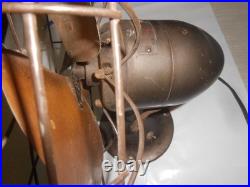Antique Emerson Electric 6250-K Brass Blade Oscillating Fan Works