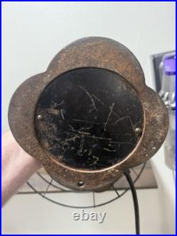 Antique Emerson Electric Brass Blade 12 Metal Fan Made In USA NEEDS Rewired