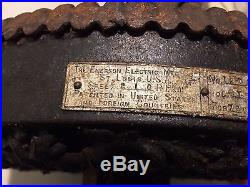 Antique Emerson Electric Ceiling Fan Motor Assembly Model 12093 Untested