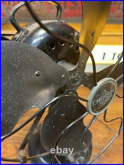 Antique Emerson Electric Fan 12 #73646 AK Works Oscillates