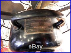 Antique Emerson Electric Fan Model 29646 Brass Blades Works Vintage