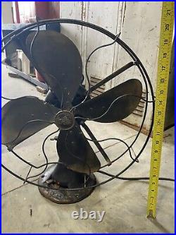 Antique Emerson Fan 16-inch (20) 3-speed Oscillating WORKS GREAT