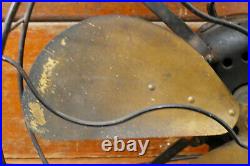 Antique Emerson Fan 4 Blade Brass Blade 16 Inch 73648 3-speed Oscillating WORKS