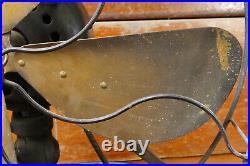 Antique Emerson Fan 4 Blade Brass Blade 16 Inch 73648 3-speed Oscillating WORKS