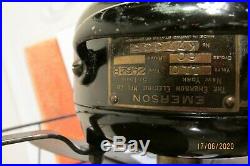 Antique Emerson Fan 4-Brass Parker Blade 16-in, 29648 3-spd Oscillating