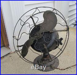 Antique Emerson Fan Type 1310 With Emerson Induction Motor Swivel Trunnion Base