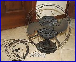 Antique Emerson Fan Type 1310 With Emerson Induction Motor Swivel Trunnion Base