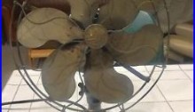 Antique Emerson Fan Type 16666 Early Brass Blade And Cage Lever Oscillator Rare