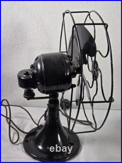 Antique Emerson Fan Type 2250B 10 Oscillator 1930s Working. Read Descrtipion