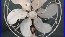 Antique Emerson French Gray 6 Brass Blade Fan 71666 Parker Blades Not Work