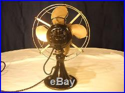 Antique Emerson Model 73646AK Three Speed Oscillating Electric Fan, Runs Well