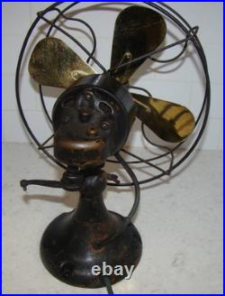 Antique Emerson Northwind 10 Brass Blade 450 Oscillating Electric Fan