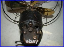 Antique Emerson Northwind 10 Brass Blade 450 Oscillating Electric Fan