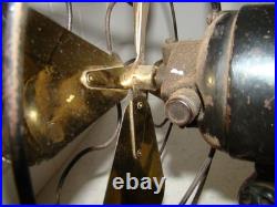 Antique Emerson Northwind 10 Brass Blade 450 Oscillating Electric Fan