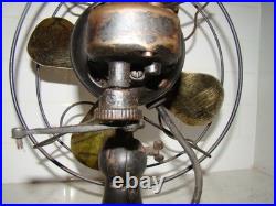 Antique Emerson Northwind 10 Brass Blade 450 Oscillating Electric Fan