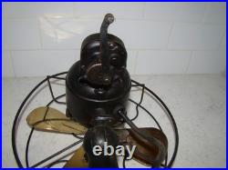 Antique Emerson Northwind 10 Brass Blade 450 Oscillating Electric Fan