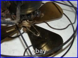 Antique Emerson Northwind 10 Brass Blade 450 Oscillating Electric Fan