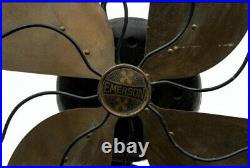 Antique Emerson OSCILLATING Fan 27648 Brass Blades