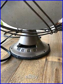 Antique Emerson Oscillating Three Speed Electric Fan Type 77648-SO