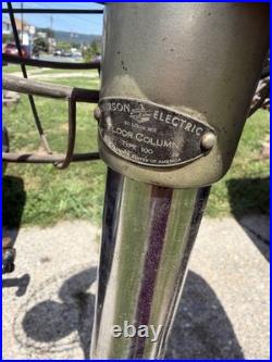 Antique Emerson Type 100 Pedestal Floor Fan Cast Iron Base K60-sp Motor Works