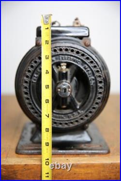 Antique Emerson industrial pancake utility motor for brass blade fan etc vintage