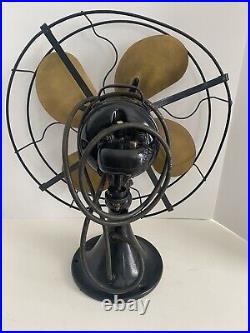 Antique FAN Emerson 16 Type 29048 Electric Fan Brass Blades No. N51930 Used