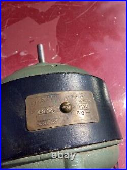 Antique FIDELITY Electric Co. Lancaster Pa Motor Brass Fan Works 2 Directions