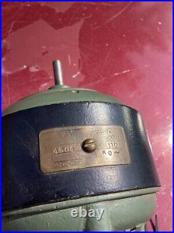 Antique FIDELITY Electric Co. Lancaster Pa Motor Brass Fan Works 2 Directions