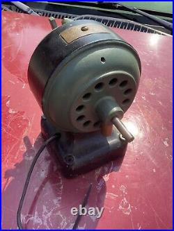 Antique FIDELITY Electric Co. Lancaster Pa Motor Brass Fan Works 2 Directions