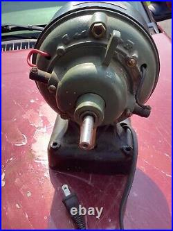Antique FIDELITY Electric Co. Lancaster Pa Motor Brass Fan Works 2 Directions