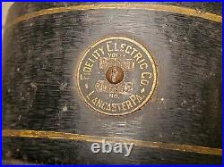 Antique FIDELITY Electric Co. Lancaster Pa Motor Reversing w Foot Switch Fan
