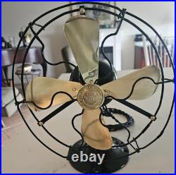 Antique Fan Brass Blades Ge Whiz Fan Fully Redone