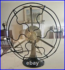 Antique Fan Brass Blades Ge Whiz Fan Fully Redone