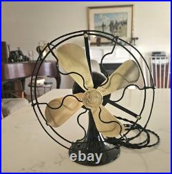 Antique Fan Brass Blades Ge Whiz Fan Fully Redone
