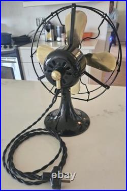 Antique Fan Brass Blades Ge Whiz Fan Fully Redone