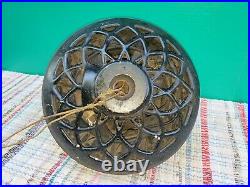 Antique Fancy Cast Iron Century Electric Co Model 172 Ceiling Fan c1900
