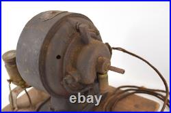 Antique Fidelity Electric Company Brass Fan Electric Motor TESTED WORKS