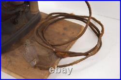 Antique Fidelity Electric Company Brass Fan Electric Motor TESTED WORKS