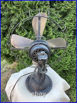 Antique Fitzgerald MFG Co. Fan, Works, 16, 3 Speed, Oscillation needs Repair Antique Fitzgerald MFG Co. Fan, Works, 16, 3 Speed, Oscillation needs Repair