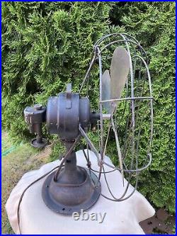 Antique Fitzgerald MFG Co. Fan, Works, 16, 3 Speed, Oscillation needs Repair Antique Fitzgerald MFG Co. Fan, Works, 16, 3 Speed, Oscillation needs Repair
