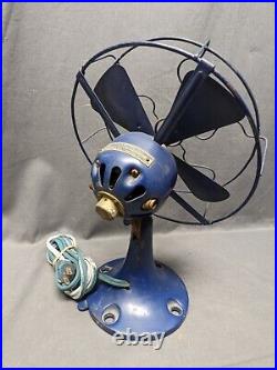 Antique Fitzgerald MFG Co. The Star Electric Fan Working Condition See Video