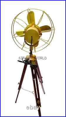 Antique Floor Standing Electric Fan Royal Navy London Fan Collectible Tripod Antique Floor Standing Electric Fan Royal Navy London Fan Collectible Tripod