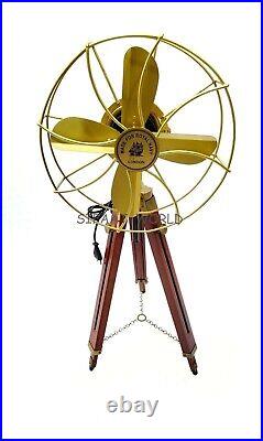 Antique Floor Standing Electric Fan, Royal Navy London Fan with Tripod Gift