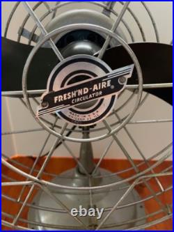Antique Fresh'nd Air Circulator Fan. 3 Speed Pull Chain. Model 1700. Working