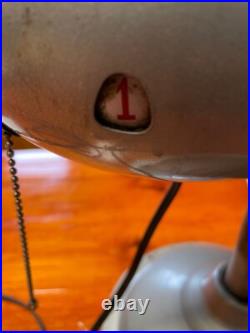 Antique Fresh'nd Air Circulator Fan. 3 Speed Pull Chain. Model 1700. Working