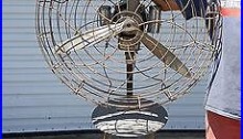 Antique GAYLORD MFG. CO Chicago Electric Theater Room Fan 39 Tall 1940