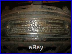 Antique GE12 fan 1901 pancake motor Type A Form D for restoration