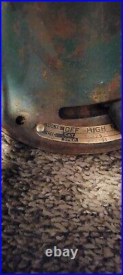 Antique GENERAL ELECTRIC Oscillating 16 Blade Fan Type AOU GE Fan Working